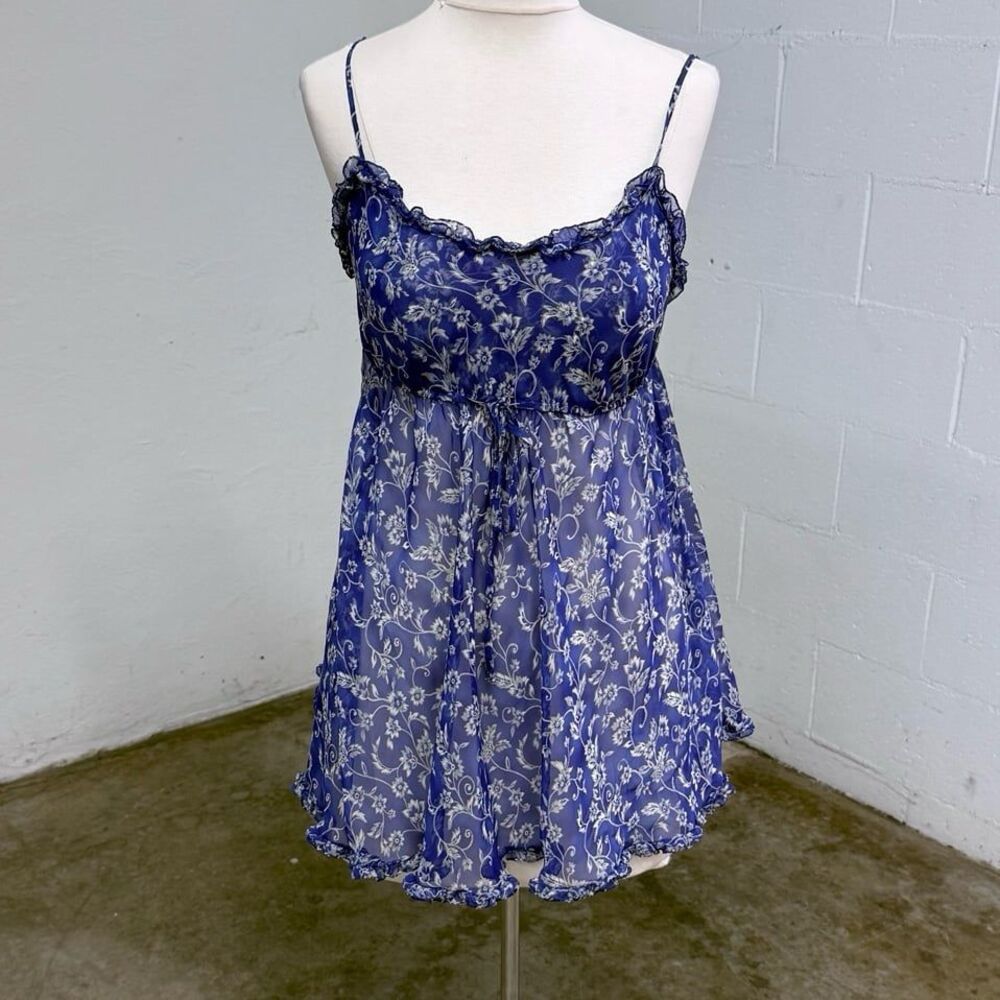 Vintage Victoria’s Secret coquette y2k floral babydoll slip